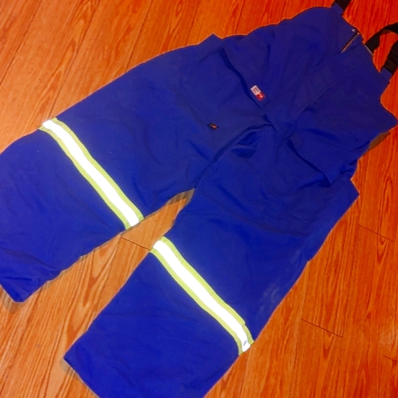 work coveralls INSULATED NEVER WORN reflective safety Fireproof - Picture 1 of 9